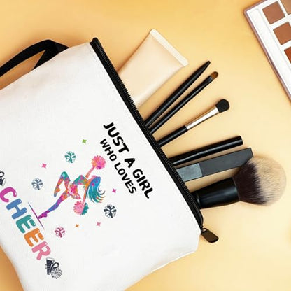 Cheer Makeup Bag, Multicolour, Cheerleader Gift, Travel Organizer - color: Cheer