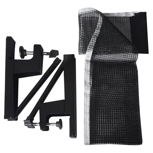 pingpongNet - Table Tennis Net, Adjustable Post Set, Quick Assembly with Clamps | Portable Replacement Accessory for Indoor Outdoor Games, Practice, Professional, Competition, Amateur Training - size: 0.5-4cm