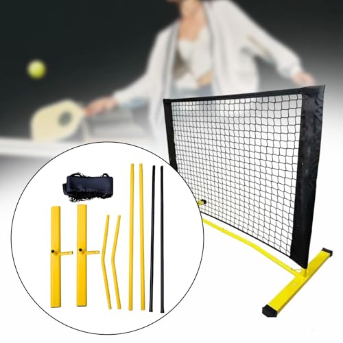 Mini Pickleball Dink Net Practice Equipment Height Adjustable Small Portable Training Net Rebounder for Tennis Home Driveway
