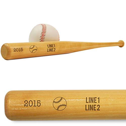 ChalkTalkSPORTS Personalized Mini Baseball Bat - Custom Engraved Mini Bat, Unique Gift for Baseball Players, Coaches & Fans - Multiple Designs - color: Years &Text