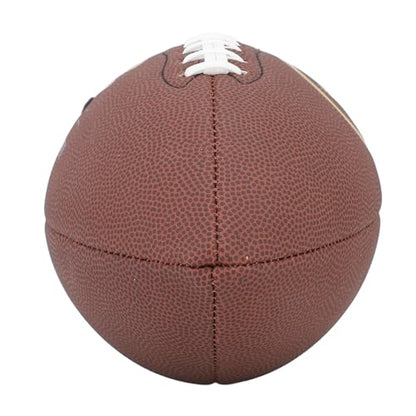 Youth Adult Football, Official Size 9 Football Soft Composite Leather American Football, Football PU Sports Football Abrasion Impact Resistant Training Football for Kids Adults