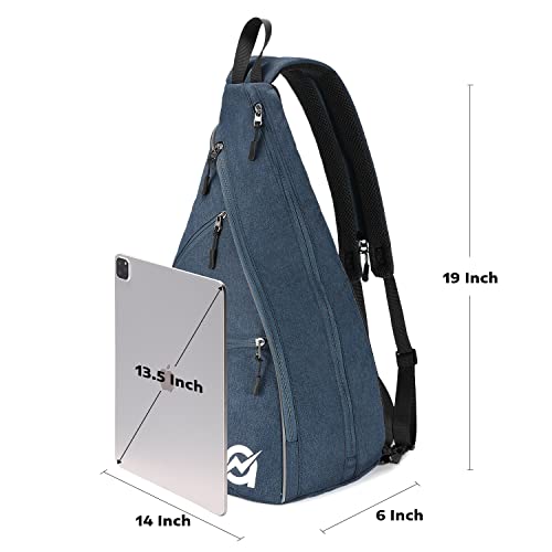 A11N SPORTS Pickleball Bag, Reversible Crossbody Sling Bag/Backpack for Women Men - color: Navy