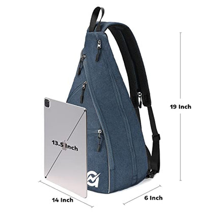 A11N SPORTS Pickleball Bag, Reversible Crossbody Sling Bag/Backpack for Women Men - color: Navy