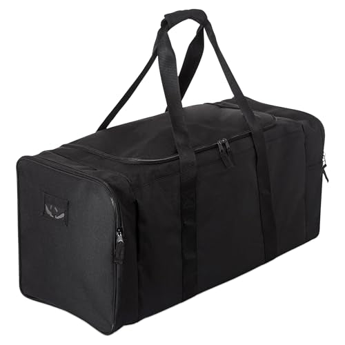 Jetstream Heavy Duty Multi Pocket Durable Sports Gym Equipment Travel Duffel Bag - color: L 32" Black, size: 32IN
