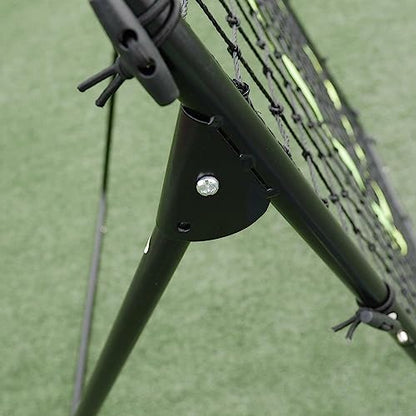 Youth Pitching Return Football Training Net Pitchback Rebound Throwing Sport - Portable and Lightweight - Black