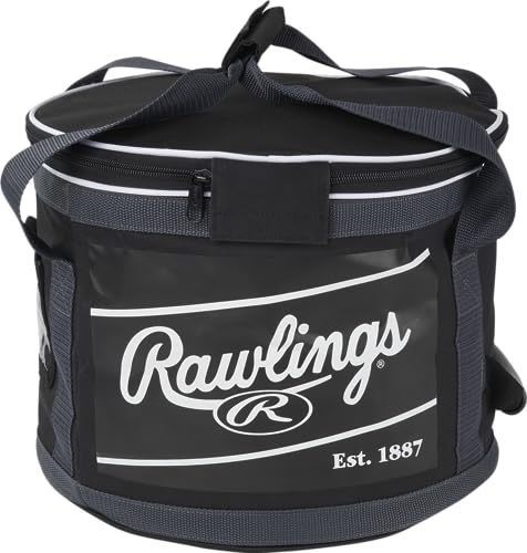 Rawlings | Soft Sided Ball Bucket Bag | Baseball/Softball | Multiple Options - color: 3 Dz. - Black/Grey