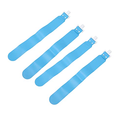 Adjustable Flag Football Set, 5 PCS PP Adjustable Flag Football Belts with 2 Flags for Youth and Adults, Training Equipment for Sports Games and Activities (Blue)