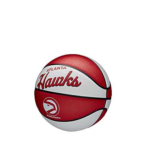 WILSON NBA Team Retro Mini Basketballs - Mini Size - 3" - color: Atlanta Hawks, size: Mini