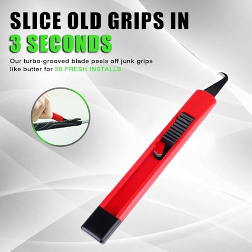 Regripping Fits 20 Golf Clubs Professional Golf Grip Kit, Inlcudes 5 oz Solvent and 20 Double Coated Tapes, Hook Knife, Rubber Vise Clamp