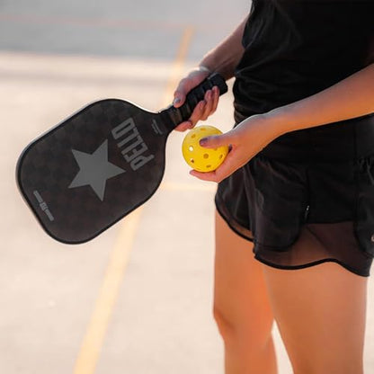 PELLO Carbon Fiber Pickleball Paddles | USA Pickleball Approved | Professional Polypropylene Honeycomb Core | Perfect Balance of Power & Control | Pickle Ball Racquet with Neoprene Case - style: PXII