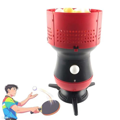 Table Tennis Robot Automatic Ping Pong Machine for Outdoor Use – Portable 1.7kg Lightweight Trainer, Adjustable Distance & Speed, Solo Practice with Remote