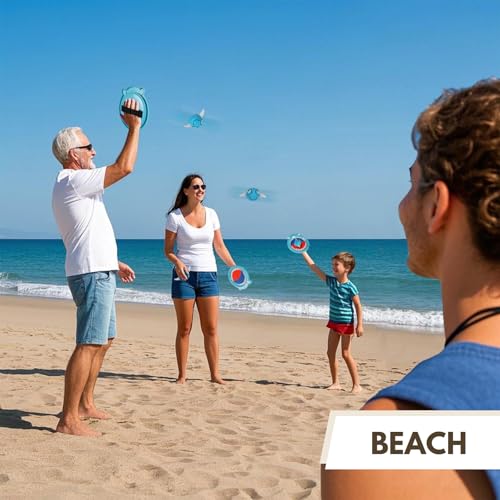 Waterproof Toss and Catch Ball Set, Shark Toss and Catch Game with 2 Catch Paddles & 2 Soft Water Balls, Outdoor Toy for Pool, Beach, Backyard & Bath, for Kids Ages 3-8