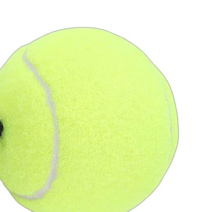 Elastic String Rebound Tennis Training Ball,High Elasticity Rubber Core Abrasion Fiber Tennis Trainer,Self Practice Tool for Beginner Intermediate Players Indoor Outdoor Use