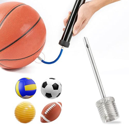 Quacc 4 PCS Ball Pump Needle Set Needles Inflating Ball Tyre Pump Adapter Bike Pump Accessories Air Nozzle Pump Adapters Tire Pump Attachments for Inflatables, Sport Balls, Bicycles