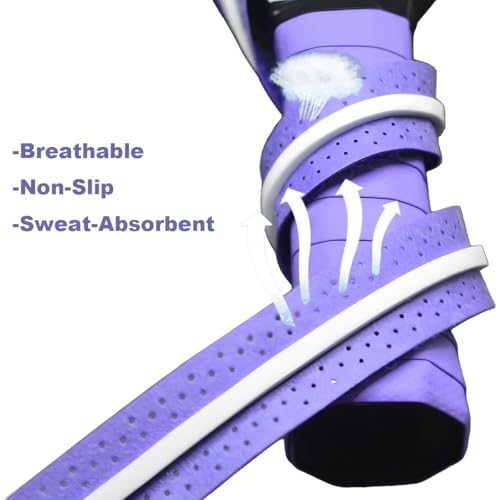 2 Pcs Purple Pickleball Overgrip, Overgrip Tape Replacement Wrap Paddle Grip Tape for Pickleball, Tennis, Badminton, Squash
