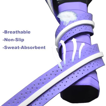 2 Pcs Purple Pickleball Overgrip, Overgrip Tape Replacement Wrap Paddle Grip Tape for Pickleball, Tennis, Badminton, Squash