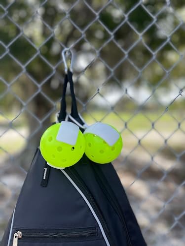Pickleball Holder | Easily Attach Pickleballs | Ultimate Gift | 2-Pack - color: White