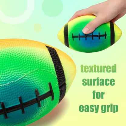 Soft Balls for Toddlers Kids 1-3 3-5, Easy to Grip 5" Small Balls 7 Pack, Mini Football Soccer Basketball Playgroundball - First Birthday Gift Baby Toys for Boys Girls - color: 7 Inflatable Balls 5"