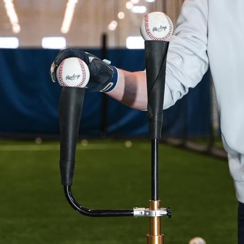 Dual Training Baseball & Softball Tee Arm Attachment Improve Swing Path, Mechanics, and Focus. CT4 Auxiliary Arm Attachment