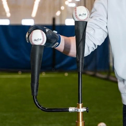 Dual Training Baseball & Softball Tee Arm Attachment Improve Swing Path, Mechanics, and Focus. CT4 Auxiliary Arm Attachment