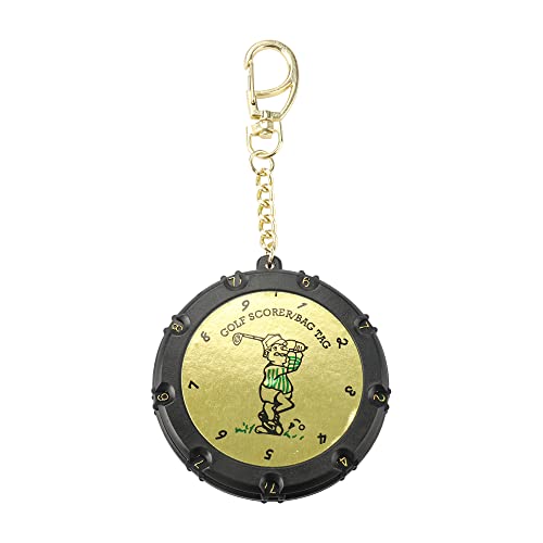 Golf Score Counter 18 Holes Golf Score Stroke Shot Counter Keeper Round Scoring Tag with Clip Keychain - color: Color 1