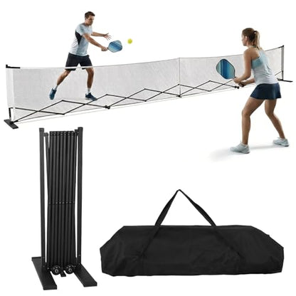 Generic Portable Ball Net Frames with Wheels Movable Net Posts Aluminum Alloy Retractable 22ft for Backyards Driveways & Garages
