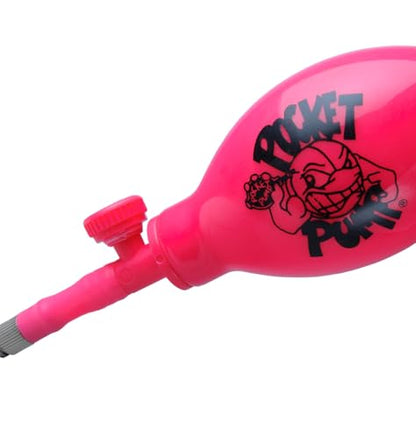 Tandem Sport Pocket Pump - Mini Ball Pump with Hose & Air Release Valve - Travel Size Ball Pump for Volleyballs, Basketballs & Footballs - Easy, One Hand Operation - Pink - style: Pocket Pump, Pink