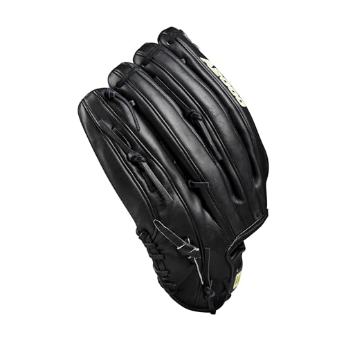 Wilson 2024 Classics Series A2000 Baseball Gloves - color: Black/Yellow, size: Outfield - 12.75"