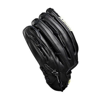 Wilson 2024 Classics Series A2000 Baseball Gloves - color: Black/Yellow, size: Outfield - 12.75"