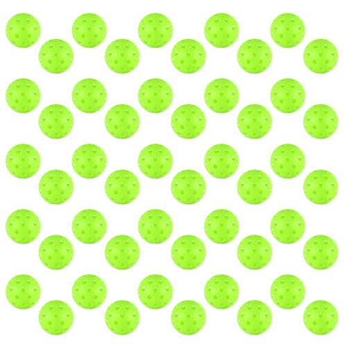 4/6/12/20/50/100 pcs Pickleball Balls,40 Hole Outdoor Pickleball Balls,8mm Precision Drilled-Spaced Pickle Ball Set-Profession Plastic Ball for Pickleballs Paddles and Indoor Floor Sport Court