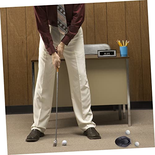 Abaodam 3Pcs Golf Putter Practice Cup Portable Putting Training Aid for Home Office Gym Lightweight Golf Disc for Perfecting Your Putting Skills Anywhere Black