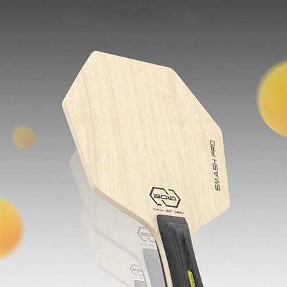 HUIOP 5-Ply Pure Wood Table Tennis Racquet Hexagon Bat Paddle
