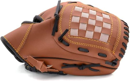 WEILFYONK Baseball Gloves 9.5-12.5 inches, Training and Beginner Softball Gloves, Youth and Beginner Softball, Right-Handed Throwing (Rose Red, 9.5)