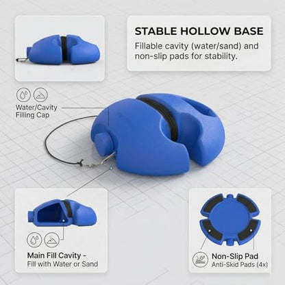 Tennis Trainer, Tennis Practice, Tennis Ball Practice, Tennis Ball on String for Practice, Self Tennis Practice, for Beginners - color: Blue