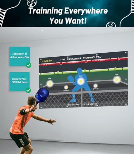 Pickleball Training Pad, Practice Pickleball Dink Skill and Training Aid Equipment for Indoor and Outdoor Training Court