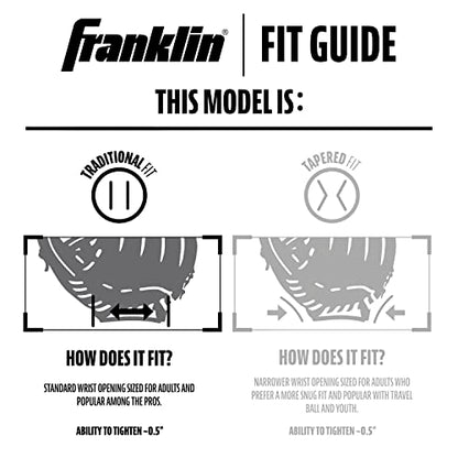 Franklin Sports CTZ5000 Baseball Gloves - Adult + Youth Fielding Gloves + Catcher's Mitts - Multiple Styles + Colors