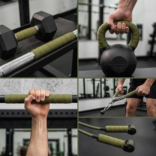 2 Rolls Magsaddle Gun Grip Tape, Non-Reflective, No Residue Goon Grip Tactical Tape for Pistol, Handgun, Rifle, Sports, Tool, Pull Up Bars, Handles, Bats, Rackets, Gym Equipment, Handrails - color: OD Green