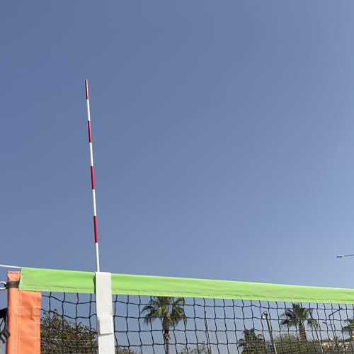 Foldable Volleyball Antenna Set with Hook-and-Loop Sleeves – Portable Fiberglass Net Antennas – Pro-Level Antenna Sleeves - Indoor & Outdoor Volleyball Referee Equipment (Pack of 2)