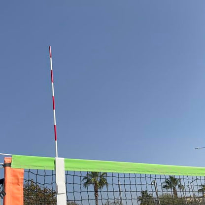 Foldable Volleyball Antenna Set with Hook-and-Loop Sleeves – Portable Fiberglass Net Antennas – Pro-Level Antenna Sleeves - Indoor & Outdoor Volleyball Referee Equipment (Pack of 2)