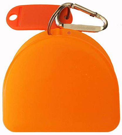 Fieldhockey Mouthguard Case - Field Hockey Chick - color: Orange