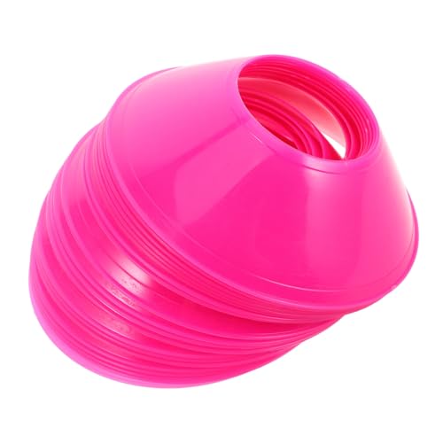 Toyvian Soccer Agility Training Cones 20Pcs - Compact Football Training Discs for Kids Sports Drills Basketball Skating - Portable Practice Markers for Outdoor Field Agility Equipment