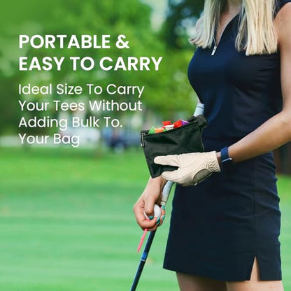 VEASAERS Golf Tees Plastic 3 1/4 inch Unbreakable 30 Pack with Pouch Bag, Durable Stable Available 83 mm Long Tee for Golfer Practice - color: White