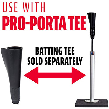 Franklin Sports Baseball,Softball Batting Tee-MLB Pro Porta Hitting Tee-Portable Weighted Batting Tee+ Softbal,Adjustable Tee