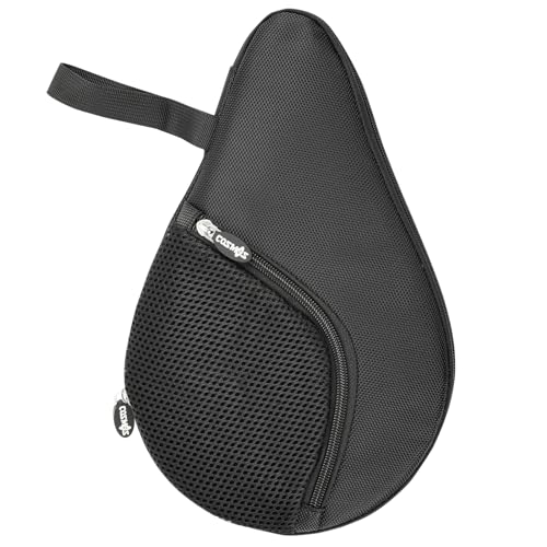 CM Table Tennis Racket Case Cover Ping Pong Paddle Carry Bag with Ball Storage Pocket, For 1 Paddle