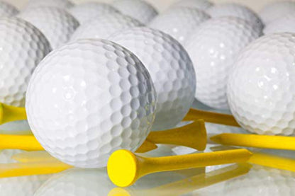 Crestgolf Professional 2 1/8" Deluxe Wood Golf Tees 100pcs - color: Yellow