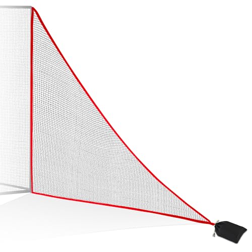 6-10ft 1/2PCS Nylon Side Net Golf Accessory with 1 Sang Bag, Easy to Install Side Net for Golf Nets and Simulator Premium Sports Net Hitting Nets (Red/Black) - style: Red-7x6ft 1Pcs