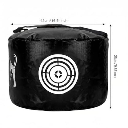 Golf Impact Bag - The Perfect Swing Trainer & Gift for Golf Enthusiasts - color: BLACK