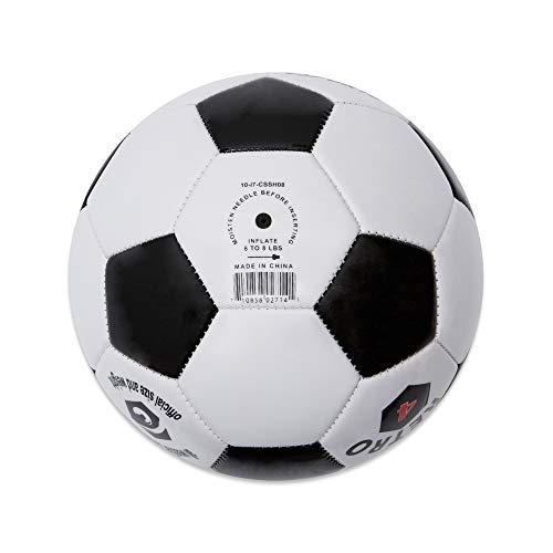Champion Sports Retro Soccer Ball – Sizes 3, 4, 5, Soft Touch, All Weather, Official Size & Weight Ball for Training, Games, Outdoor & Indoor Play - size: Size 4