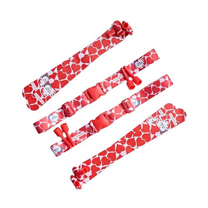 Flag Football Belts, Flag Football Kit for Children/Teenagers/Adults - color: Vivid Red