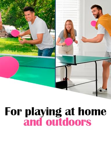 Ping Pong Racket Pink with 7 Layers | Pink Ping Pong Paddle for Players of All Levels | Includes 1 Paddle Storage Case